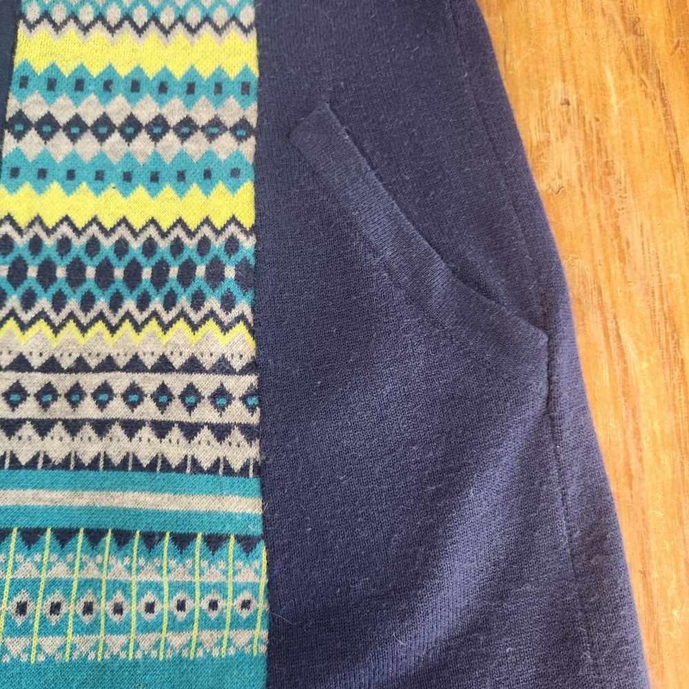 Title Nine Full Zip Midline Hoodie Cardigan Women's XS Merino Wool Blend Aztec - Picture 7 of 13